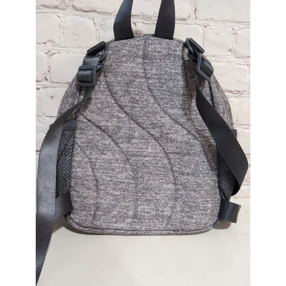 Adidas Linear Mini Backpack Heathered Gray Adidas Travel Bag Adjustable Straps